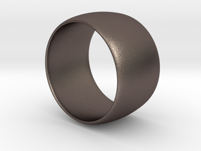 RING 19 mm in Polished Bronzed Silver Steel