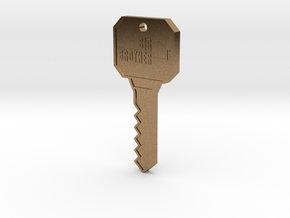 Big Brother Houseguest Key (Personalized Name!) in Natural Brass