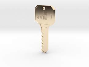 Big Brother Houseguest Key (Personalized Name!) in 14k Gold Plated Brass