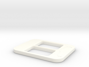 BRZ Limited Console Plate Style 001 in White Processed Versatile Plastic
