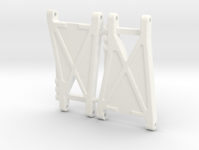 NIX92552 - B2 rear arms, Race in White Processed Versatile Plastic