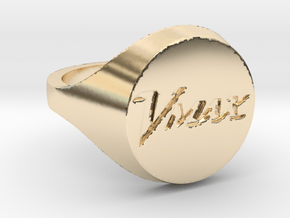 Bague 1700 Vmax T58 in 14k Gold Plated Brass