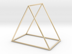 Triangle Bracelet - Large in 14k Gold Plated Brass