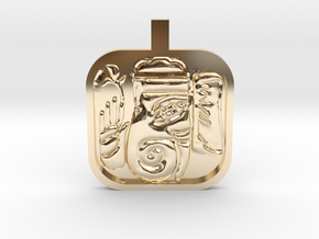 Ganesh Charm in 14k Gold Plated Brass