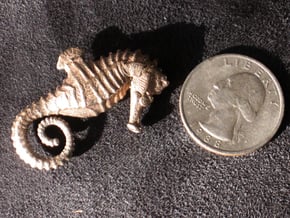 Seahorse in Polished Bronzed Silver Steel
