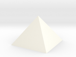Pyramid Tall in White Processed Versatile Plastic