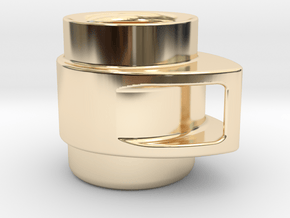 Coffee Mug in 14k Gold Plated Brass