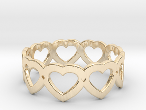 Heart Ring - Size 7 in 14K Yellow Gold