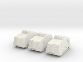 1/160 WW1 A7V tank in White Natural Versatile Plastic