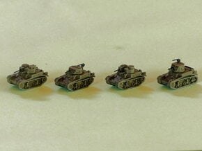 M1 & M2 Combat Cars / Light Tanks 1/220  in Tan Fine Detail Plastic