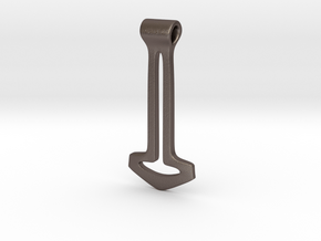 Thors Hammer #11 in Polished Bronzed Silver Steel