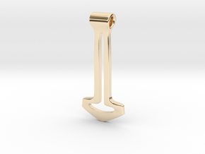 Thors Hammer #11 in 14K Yellow Gold