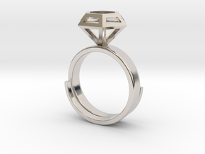 Diamond Ring US 7 3/4 in Platinum