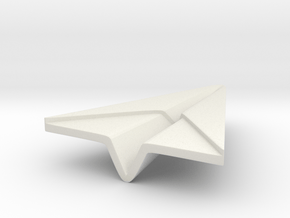 Paperplane in White Natural Versatile Plastic