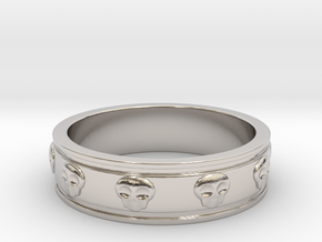 Ring with Skulls in Platinum