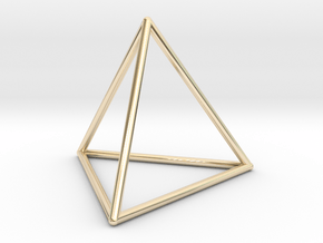 Piramid in 14k Gold Plated Brass