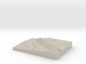 Model of Red Rock Canyon in Natural Sandstone