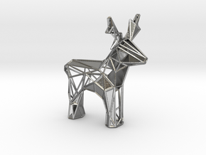Reindeer toy stl in Natural Silver