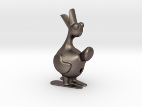 DUCK PENCIL HOLDER 1 in Polished Bronzed Silver Steel