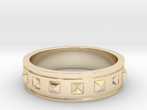 Ring with Studs in 14K Yellow Gold