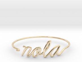 NOLA Wire Bracelet (New Orleans) in 14k Gold Plated Brass
