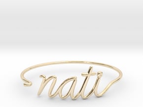 NATI Wire Bracelet (Cincinnati) in 14k Gold Plated Brass