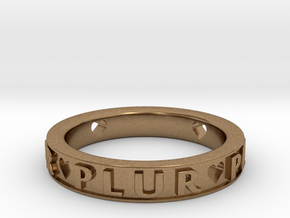 Plur Ring - Size 6 in Natural Brass
