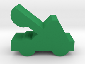 Game Piece, Catapult in Green Processed Versatile Plastic
