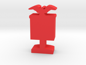 Game Piece, Roman Banner in Red Processed Versatile Plastic