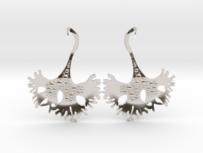 IrishMoss Earrings in Rhodium Plated Brass