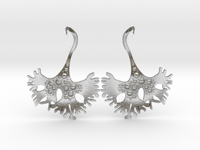 IrishMoss Earrings in Natural Silver