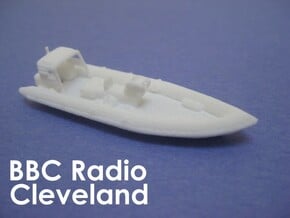 Rigid Inflatable Boat (1:148) in White Natural Versatile Plastic: 1:148