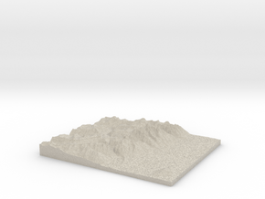 Model of Mount Wister in Natural Sandstone