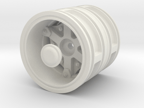 Rear-wheel-twin-tyre-set in White Natural Versatile Plastic