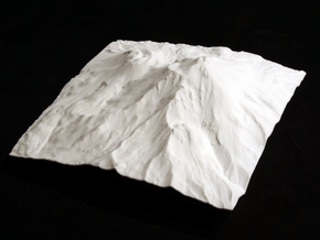 6'' Mt. Shasta, California, USA in White Natural Versatile Plastic