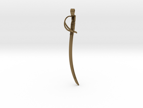 The Lieutenant - US Cavalry Saber Pendant in Polished Bronze