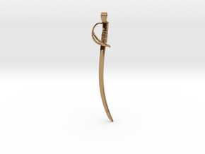 The Lieutenant - US Cavalry Saber Pendant in Polished Brass
