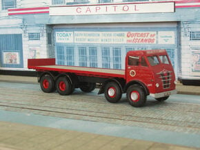 1:43 Foden  1948 FG Cab & 8 Wheel Chassis  in White Processed Versatile Plastic