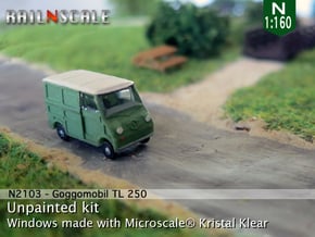 Goggomobil Transporter (N 1:160) in Smooth Fine Detail Plastic