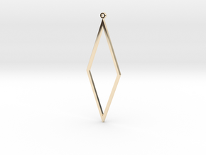 Rhombus Earrings in 14k Gold Plated Brass