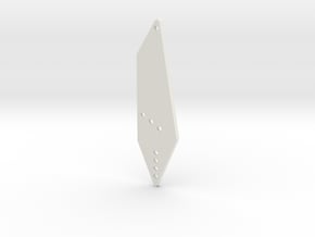 Tie Earrings in White Natural Versatile Plastic