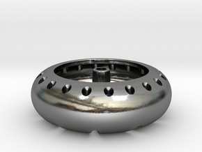 Pinewood Derby Wheel in Polished Silver