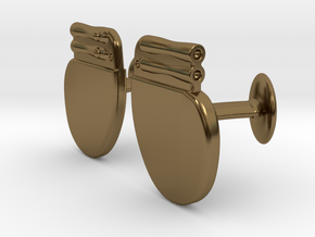 Pacemaker Cufflinks in Polished Bronze