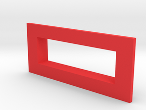 sxmini Square Bezel in Red Processed Versatile Plastic