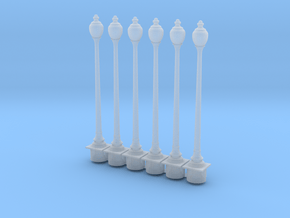   HO Scale Streetlight 01 x  6 in Smooth Fine Detail Plastic