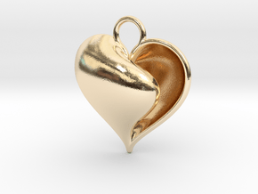 Shy Love (from $12.50) in 14k Gold Plated Brass: Small