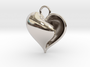 Shy Love (from $12.50) in Rhodium Plated Brass: Small
