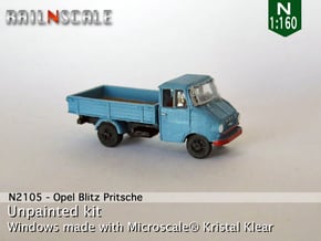 Opel Blitz A Pritsche (N 1:160) in Tan Fine Detail Plastic