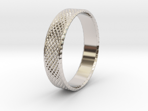 0099 Lissajous Figure Ring (Size9, 19.0mm) #001 in Platinum