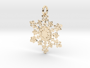 Crystal Slush Pendant in 14k Gold Plated Brass